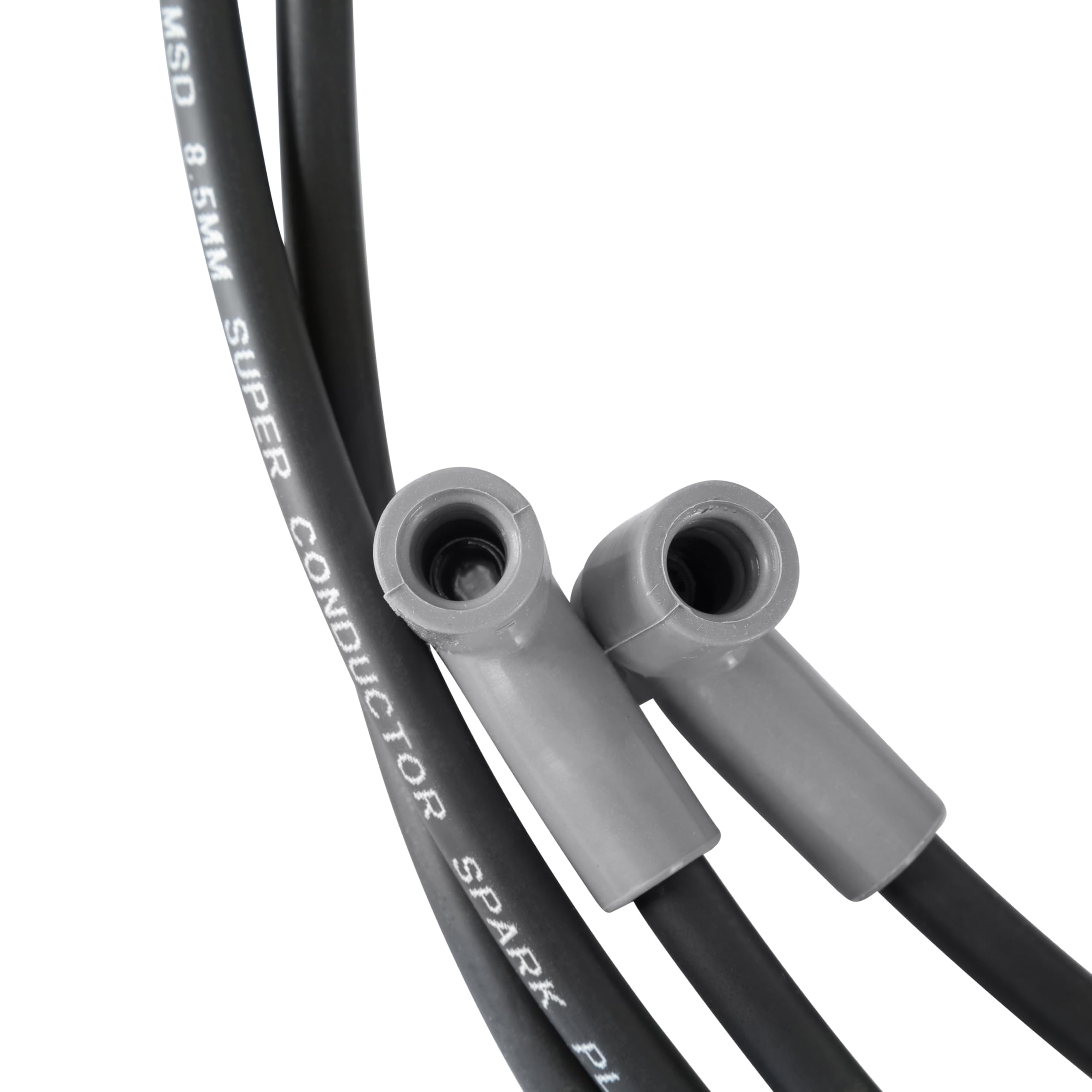 Black MSD 31243 Super Conductor Spark Plug Wire Set