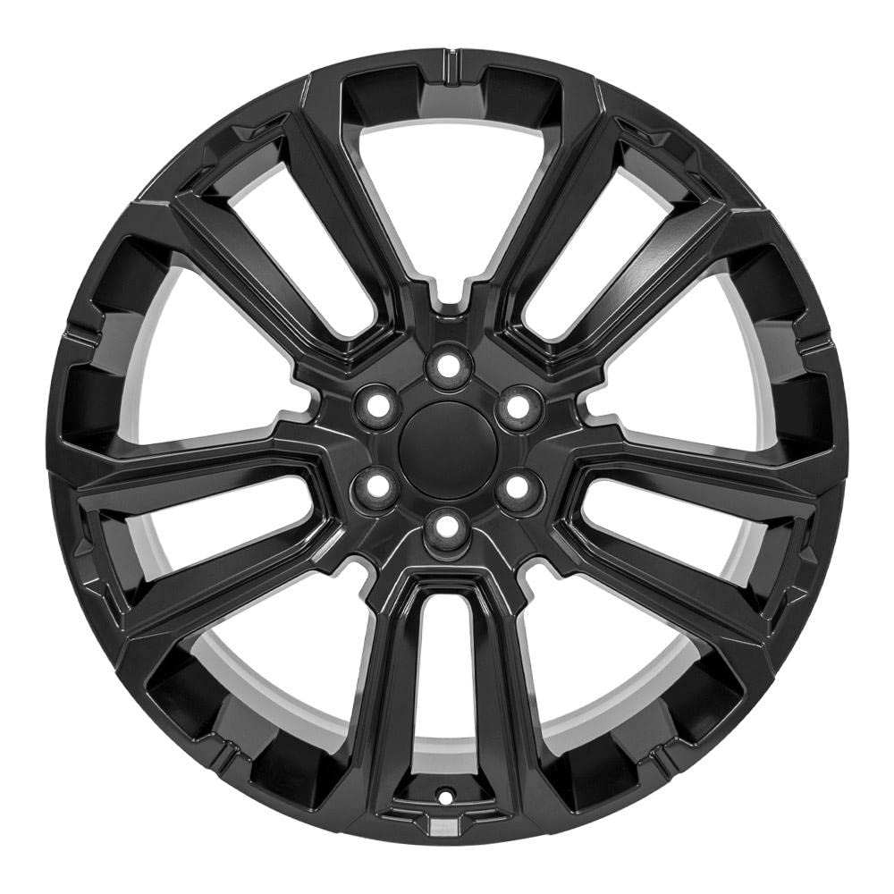 24 Inch OE Wheels CV68 Rim Fits Suburban 1500 High Country Style 6x139.7 24x10 Satin Black - Hollander 14088 (1)