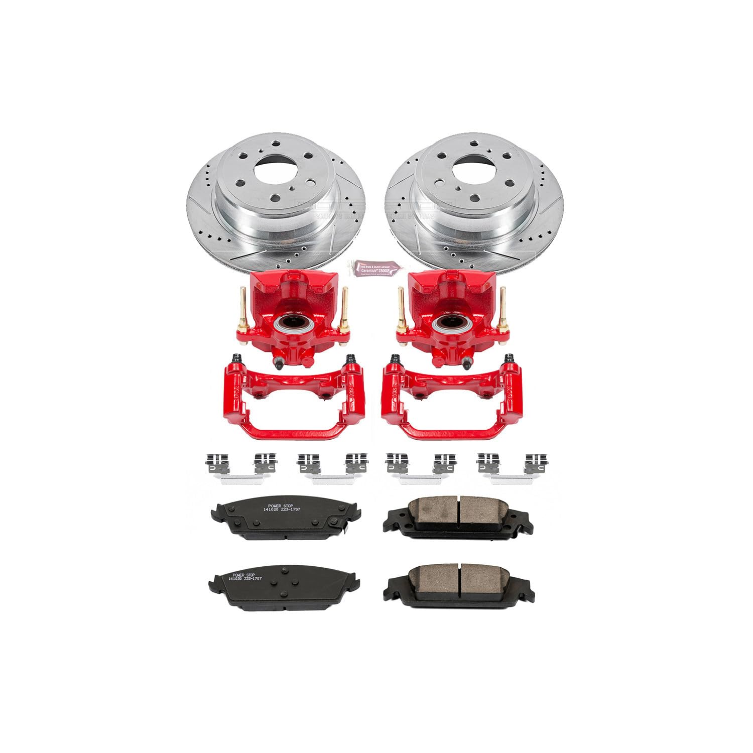 Power Stop Z23 Evolution Sport Brake Kit with Calipers For F-250 Super Duty 2012, Ford F-350 Super Duty 2012 [Model Specific]