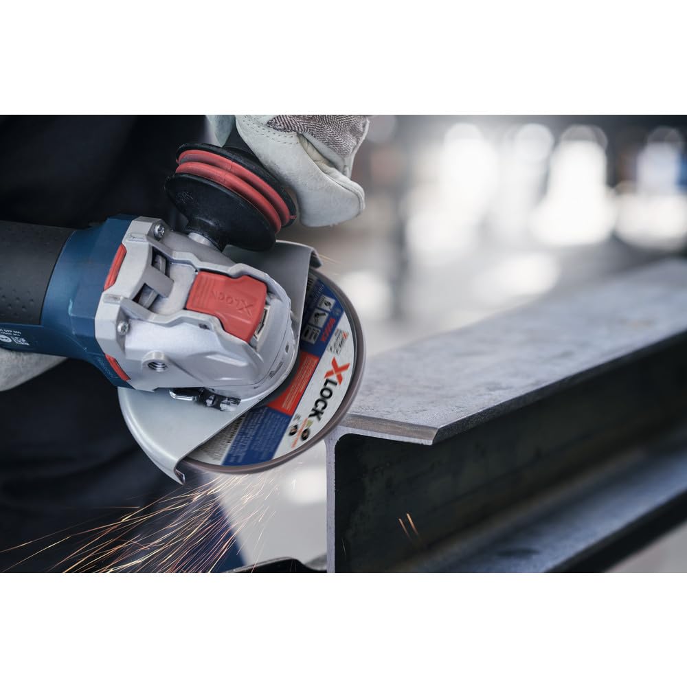Bosch 4-1/2 In. GWX10-45PE X-LOCK Ergonomic Angle Grinder with Lock-On Paddle Switch