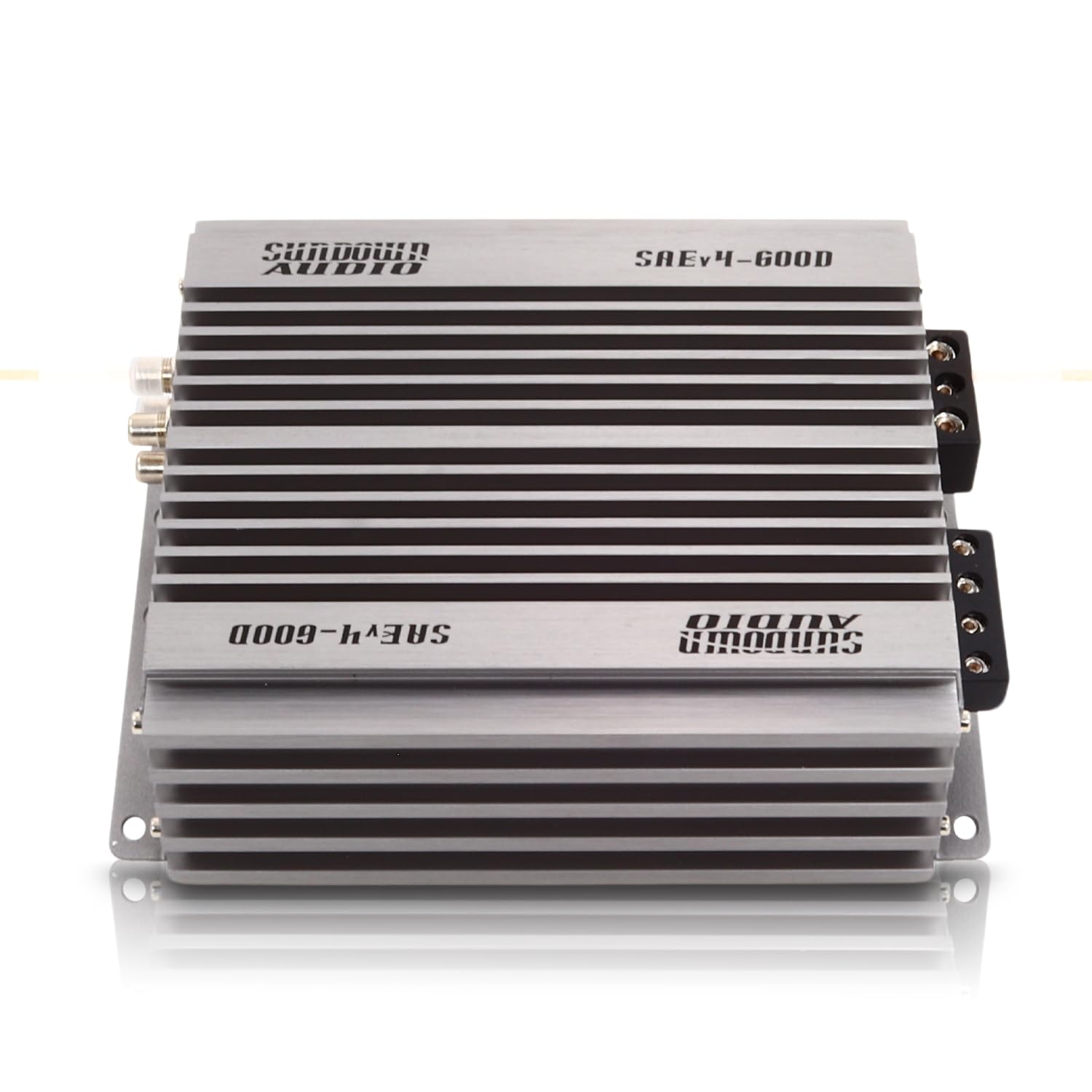Sundown Audio Class D SAEv4-600D Monoblock Car Subwoofer Amplifier - 600W RMS @ 1 Ohm - Heavy Duty Heat Sink, Variable Lowpass/Subsonic Filters, Phase Control, Remote with Clip Indicator