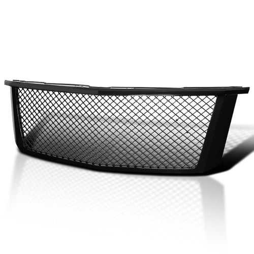 Polished Black Spec-D Tuning Front Hood Mesh Grille Compatible with 2015-2018 Chevy Tahoe, Suburban