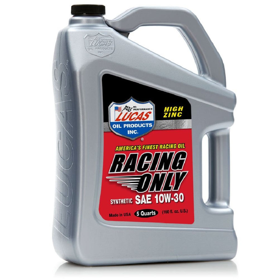 Lucas Oil SAE 10W-30 Synthetic Racing Engine Oil 5 Quarts (Pack of 1)