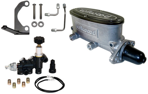 HV Tandem M/C Kit Wilwood w L/H Bracket & Prop Valve - 1" Bore