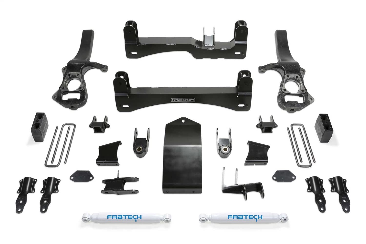 Fabtech K1132 Lift System Basic w/Shocks 6 in. Lift Incl. Front Shock Extensions And Rear Performance Shocks