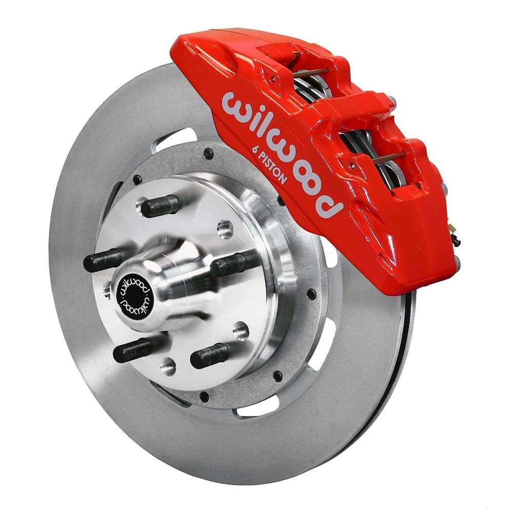 Front Hub Kit, DP6A 12.19", Drilled, Red