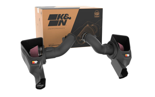 Cold Air Intake System K&N: High-Flow Air Filter, Increase Performance & Acceleration: Compatible with 2024-2025 Ford: Mustang, 63-2626