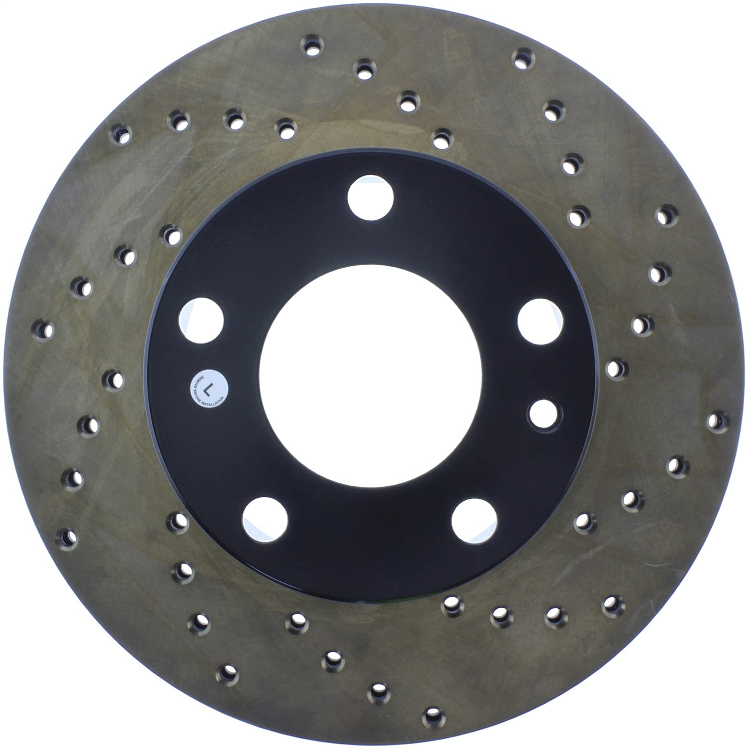 Sport StopTech 128.34008L Cross Drilled Brake Rotor (Front Left), 1 Pack