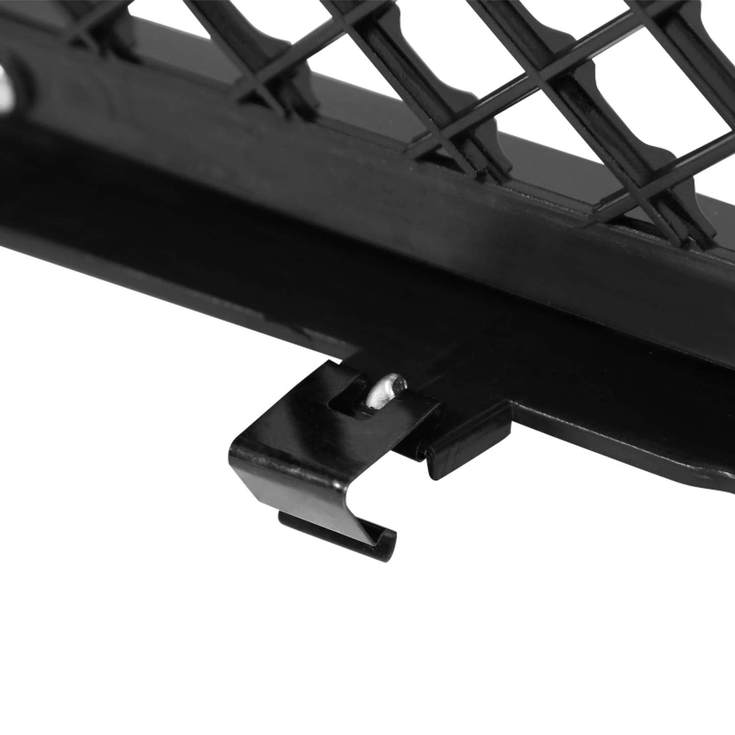 Honeycomb Mesh Hood Grille Spec-D Tuning Glossy Black Compatible with 1999-2004 Ford F250 F350 F450 Super Duty 2000-2004 Excursion