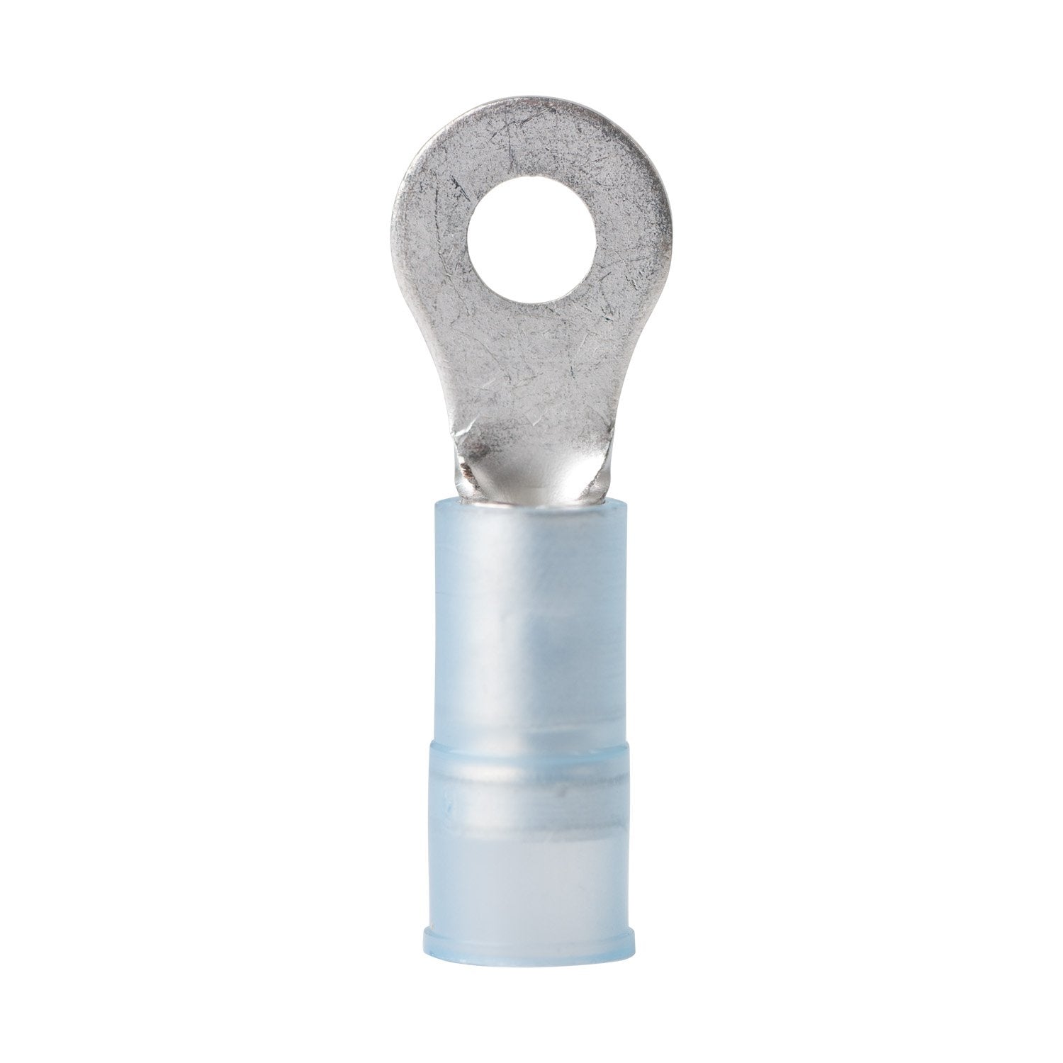 Marine Grade Ancor 210211 Electrical Nylon Insulated Double Crimp Funnel Entry Ring Terminals with Insulation Grip (16 to 14-Gauge, Size 6 Screw, 25-Pack)