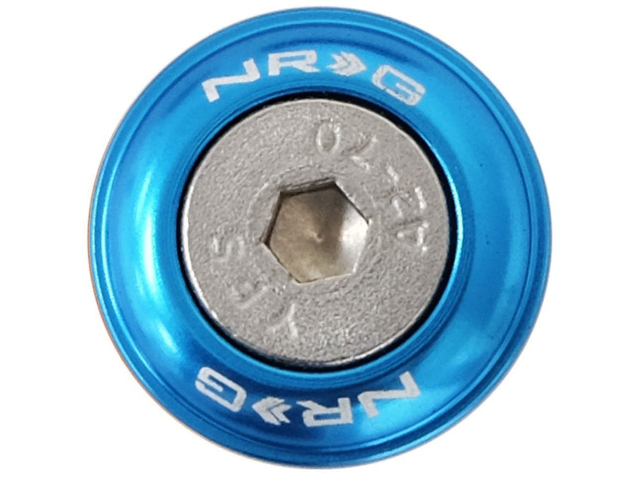 Blue NRG Innovations FW-110BL Fender Washer Kit, Set of 10 (Rivets for Metal)