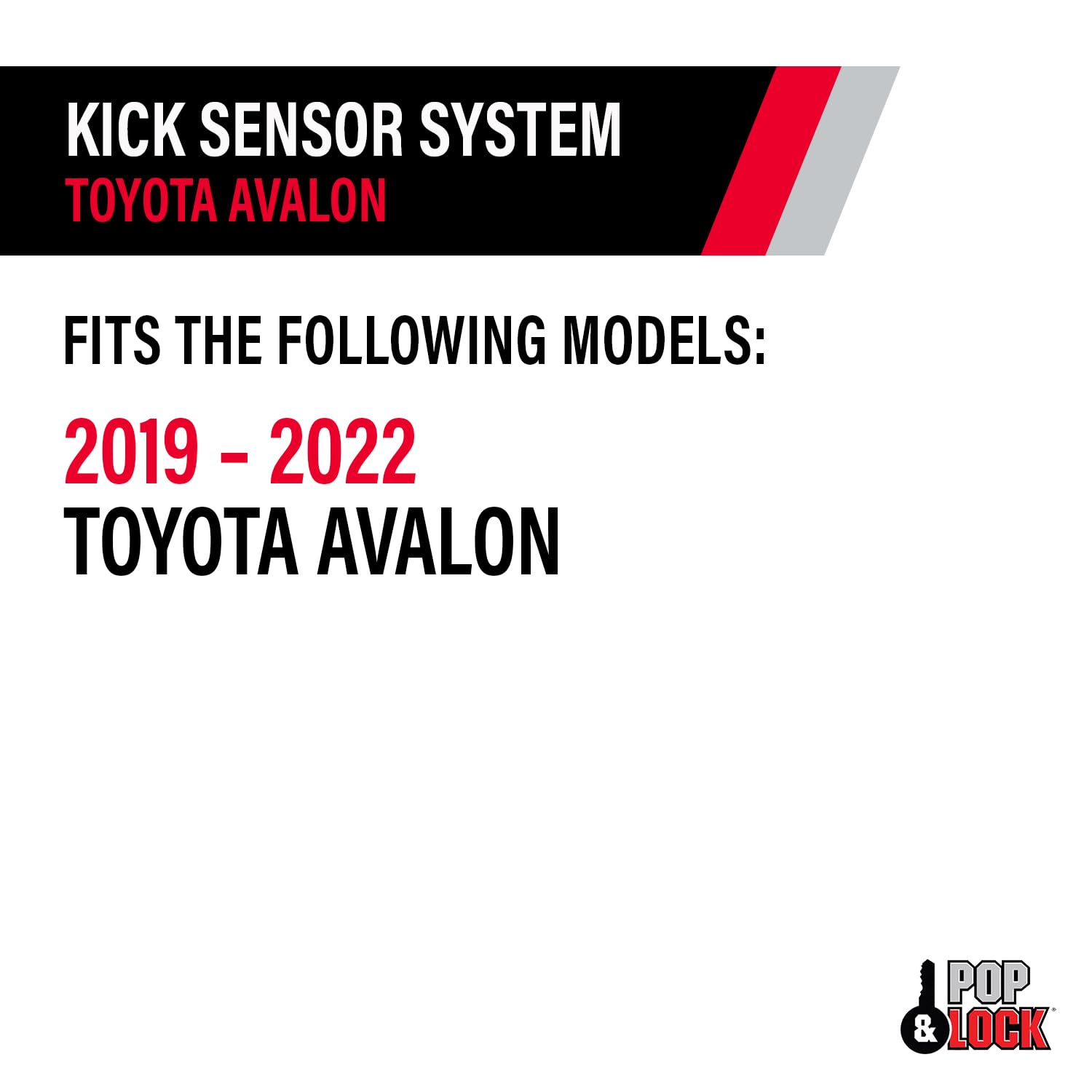 Pop N Lock LLC PL8850: 20-21 Toyota Avalon Kick Sensor System