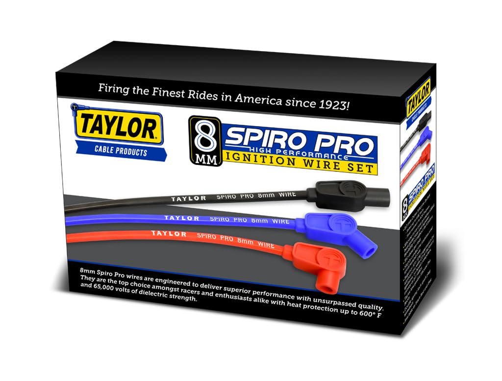 8mm Taylor Cable Black Spiro-Pro Spiro-Wound Core Coil Wire Repair Kit