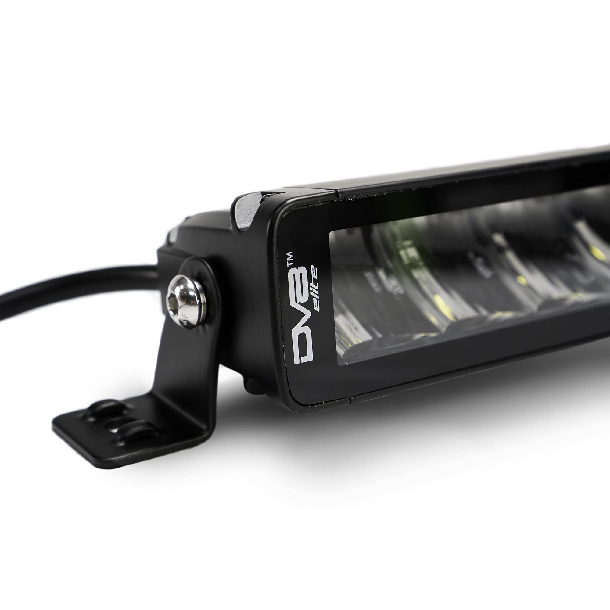 LED Light Bar DV8 Offroad | 13" Dual Row | 3,780 Lumen from OSRAM LED's | Bezel-Less Housing w/Heat Fins | IP68 Rated UV Resistant Lens | Flood/Spot Pattern | Elite Series BE13EW45W