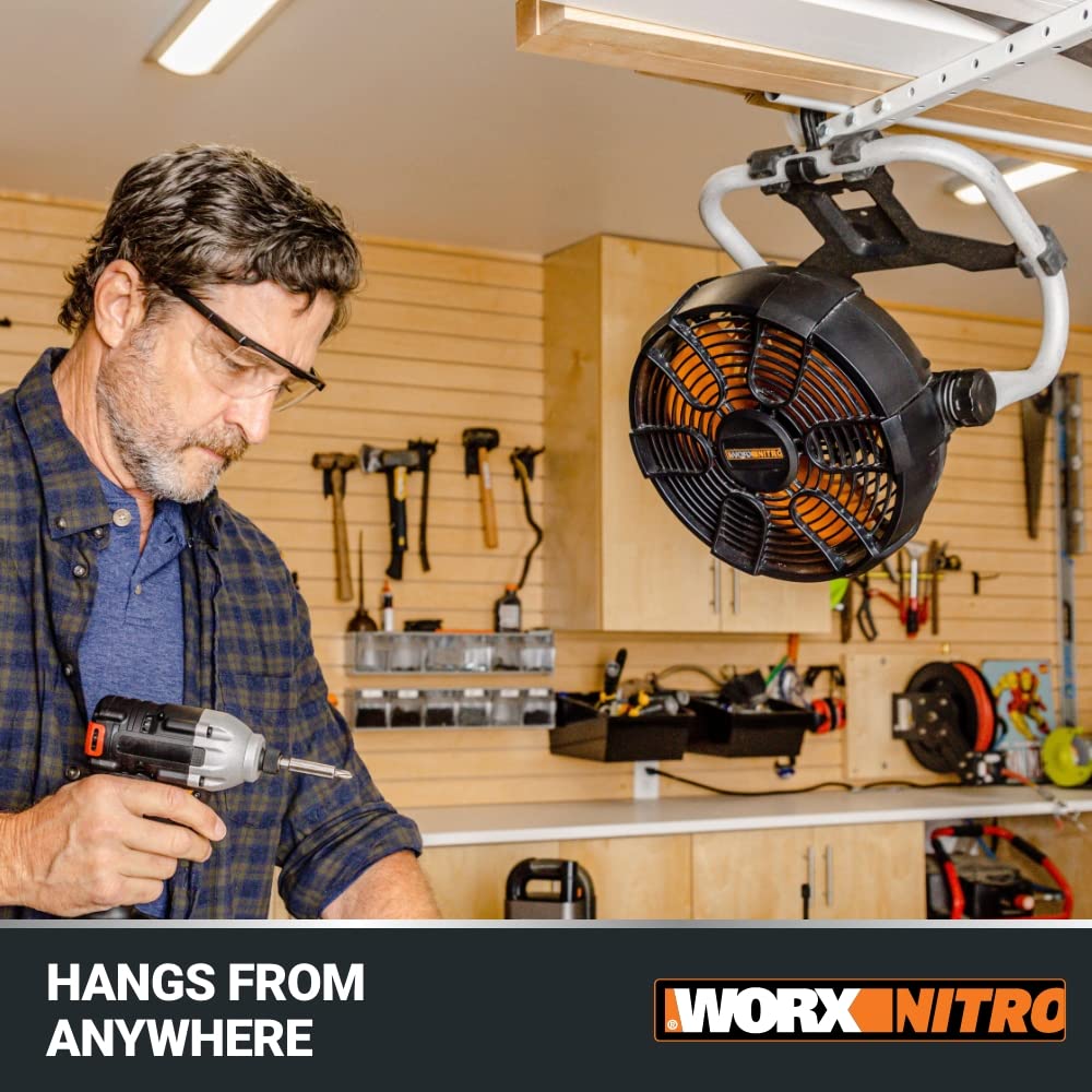 WORX 20V Nitro WX095L Power Share Cordless Work Fan with Ready Charge