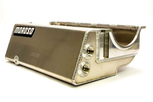 Moroso Aluminum Dry Sump Oil Pan 21554, Fits Small Block Chevy Pre-85 Blocks, 2 Pick Ups, For Sprint Car