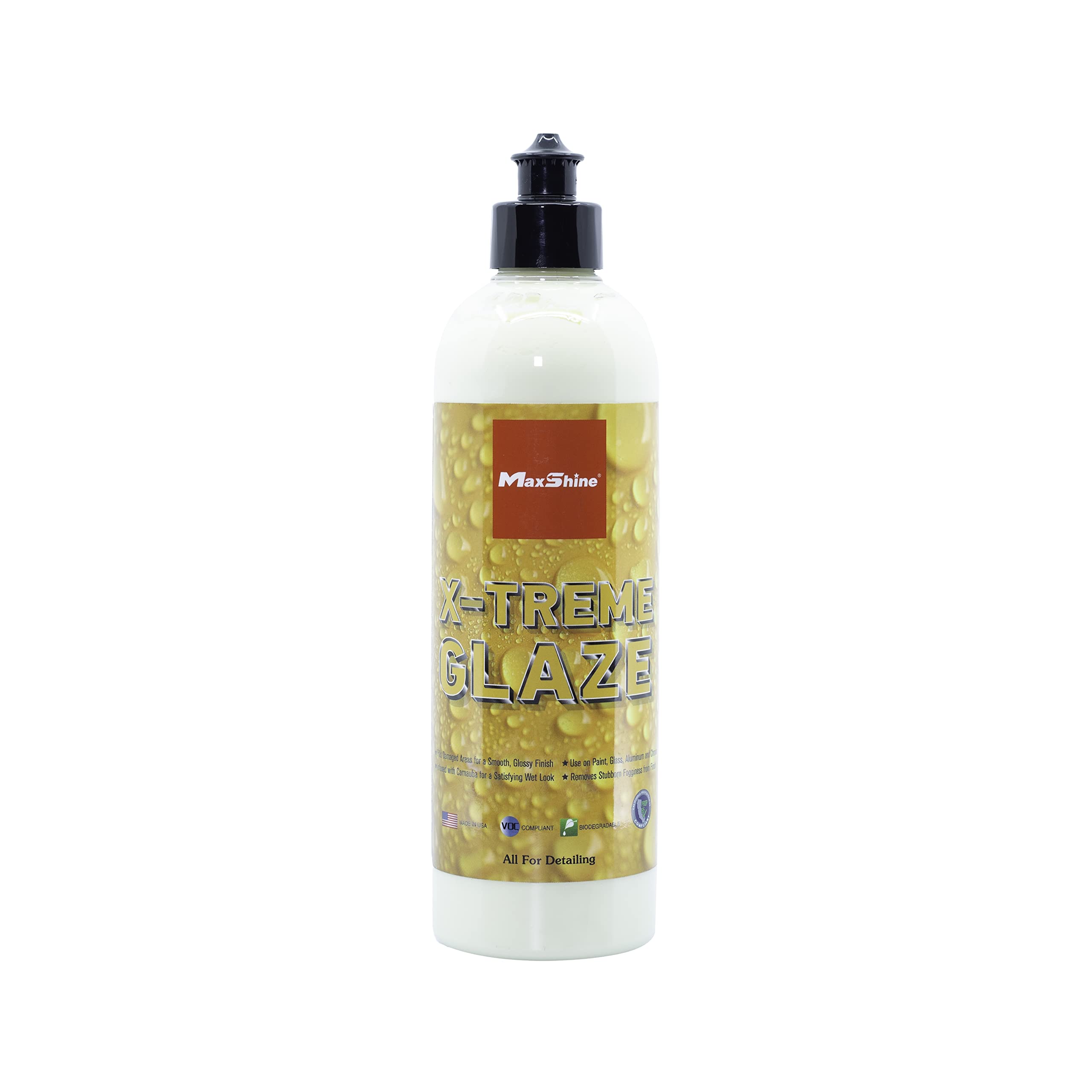 XTreme Glaze Maxshine 16oz – Ceramic and Montan Wax, Durable and Super Glossy Wet Finish Look, Long Lasting Protection