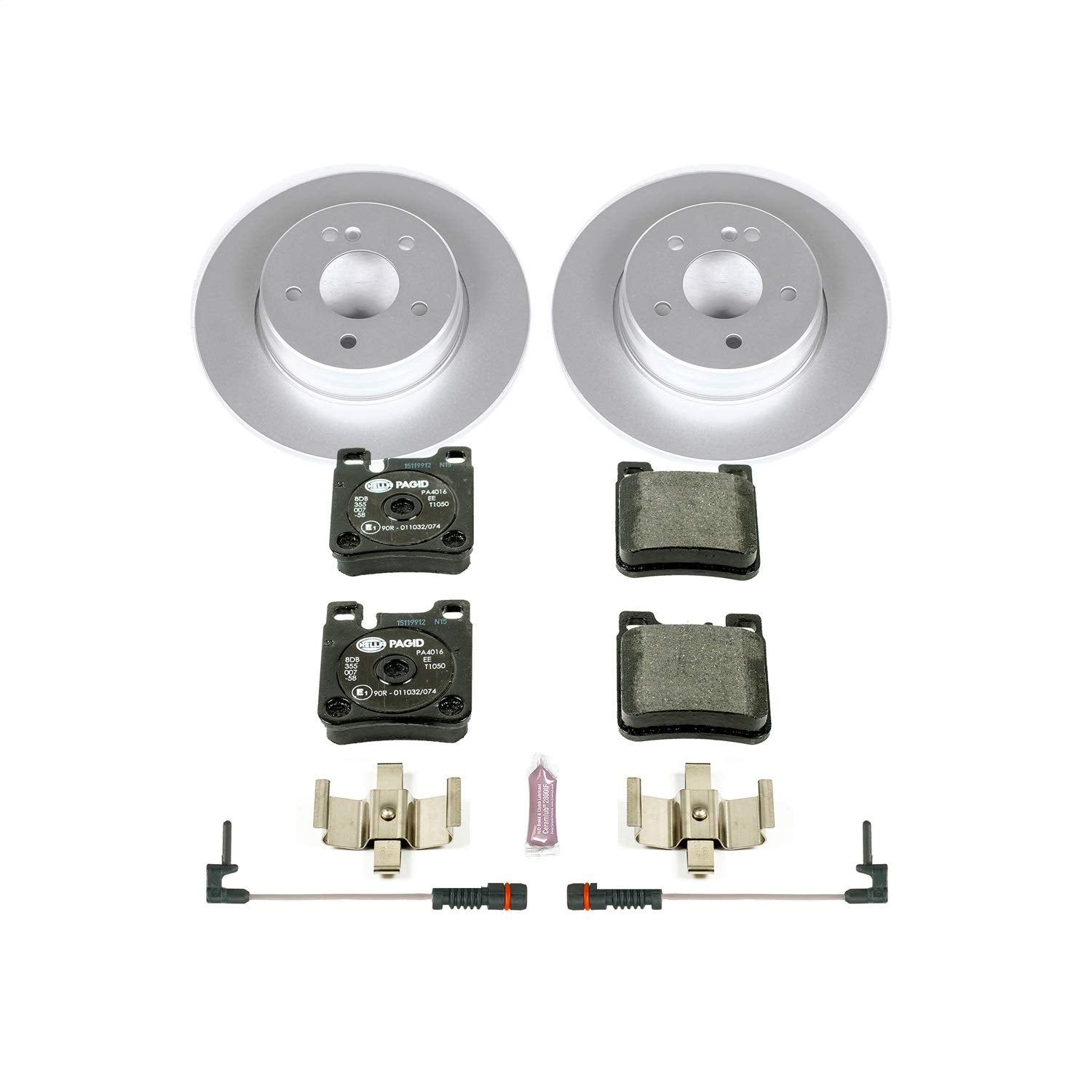 Power Stop ESK6377 Euro-Stop Rear Brake Kit For Mercedes-Benz E320 1998-2003 [Model Specific]