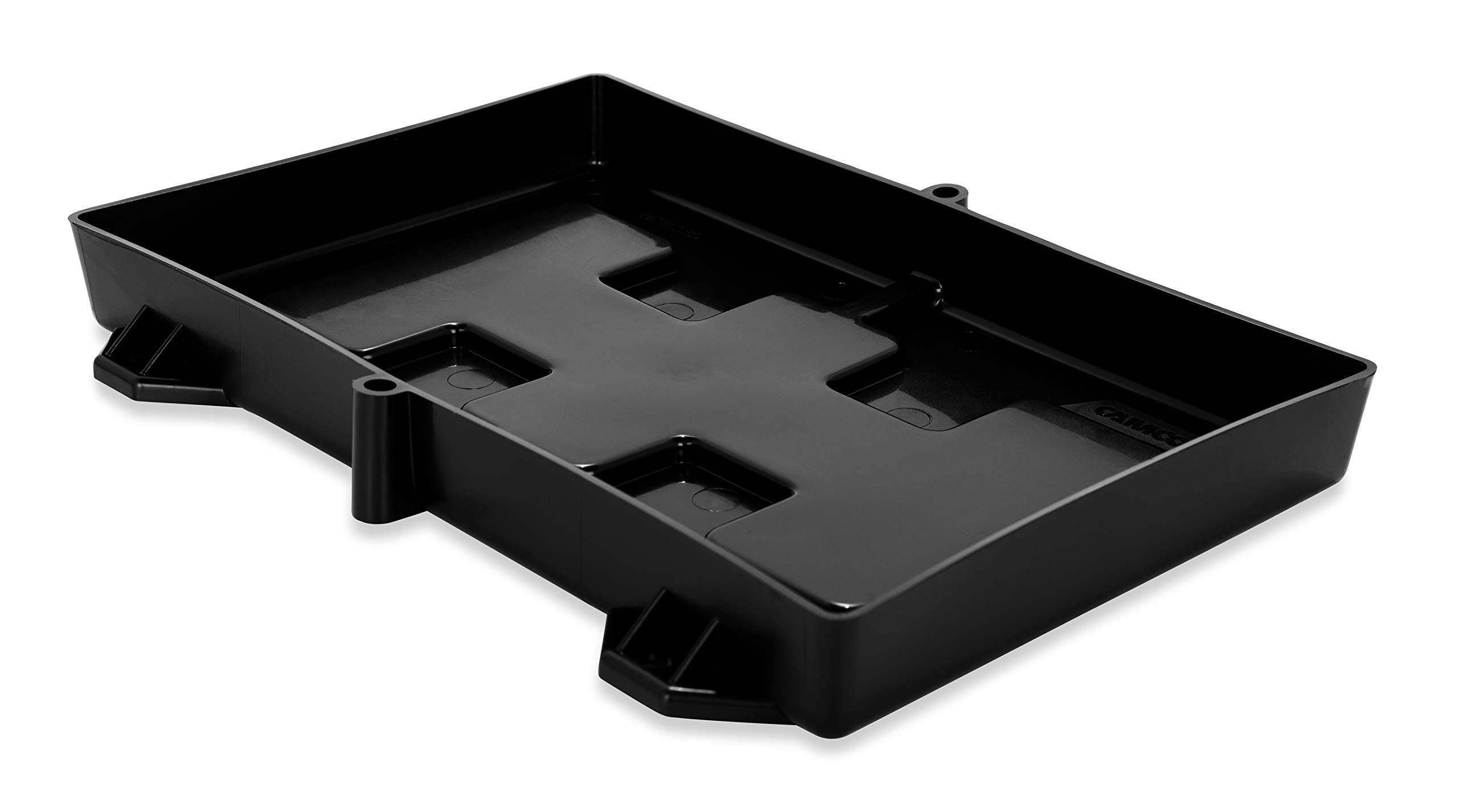 Camco Standard Battery Hold-Down Tray/RV Camper | Holds 24/24M Automotive Batteries | Fits Batteries Up to 11 1/8" L x 6 ¾" W x 8" H (55394)
