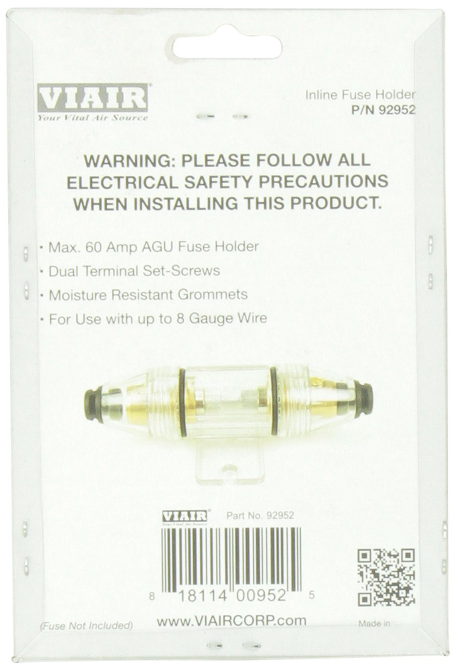 60 Amp Viair Heavy Duty Fuse Holder with Mounting Tab