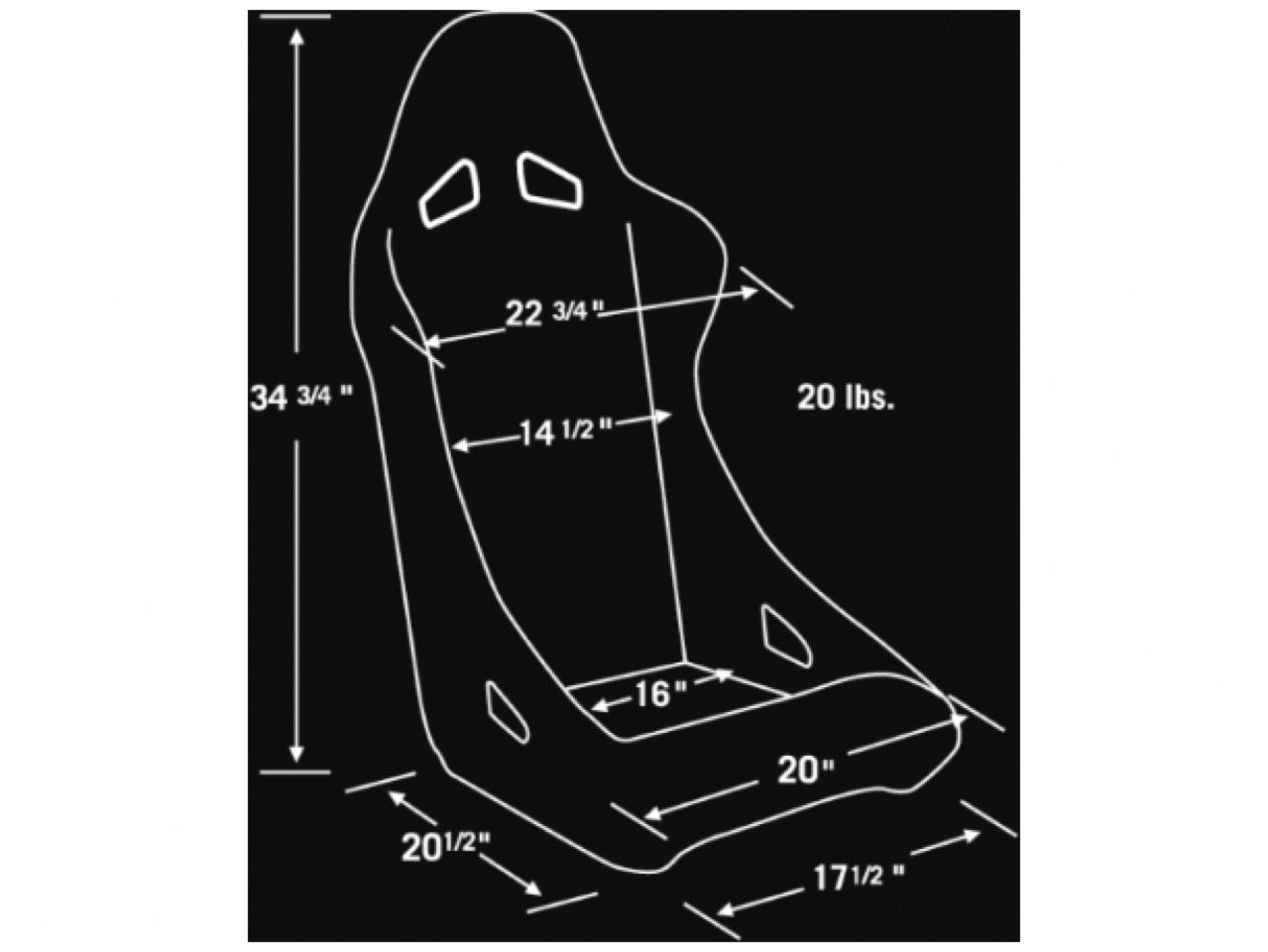 Gray Velour ProCar by Scat 80-1700-62R Racing Xtreme Fixed Back Common Seat