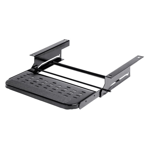 Manual RV Step Stromberg Carlson SMFP-1220 – Foldable Camper Stairs for Trailer, Portable Single Pull Out Platform for RV, Rust Resistant Construction, Exterior Camper Step, 20" Wide Non-Skid Design