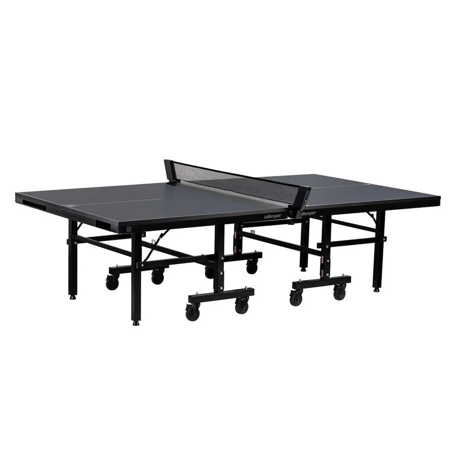 Ping Pong Table, Killerspin MyT 415X Mega, Foldable Table for Table Tennis, Portable Ping Pong Table Set with Built-in Paddle and Ball Storage, 25mm MDF Board Pingpongball Table, Graphite Color