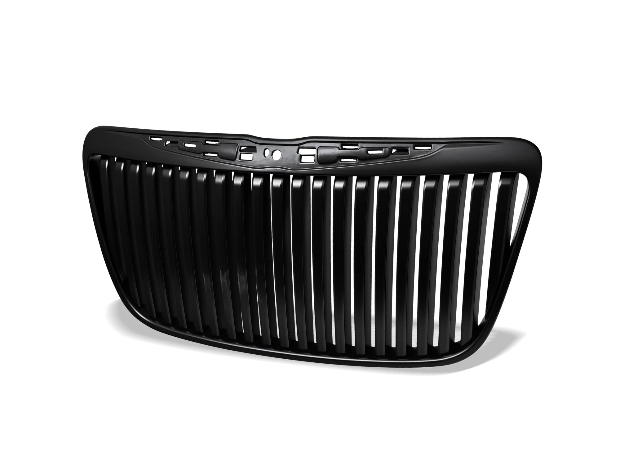 Vertical Front Hood Grille Armordillo USA 7165076 - Matte Black Fits 2011-2014 Chrysler 300/300C