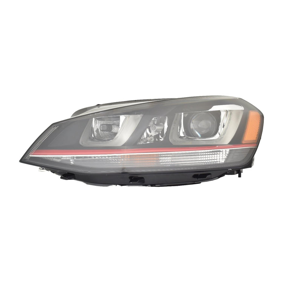 DEPO Automotive ACK for Volkswagen Golf HB/G-TI FM 7/1 / 14-17 Headlight BI-Xenon with LED with Adaptive Frontlight System Control LH Driver Side Replaces OEM: 5GM 941 753 A Partslink: VW2518117