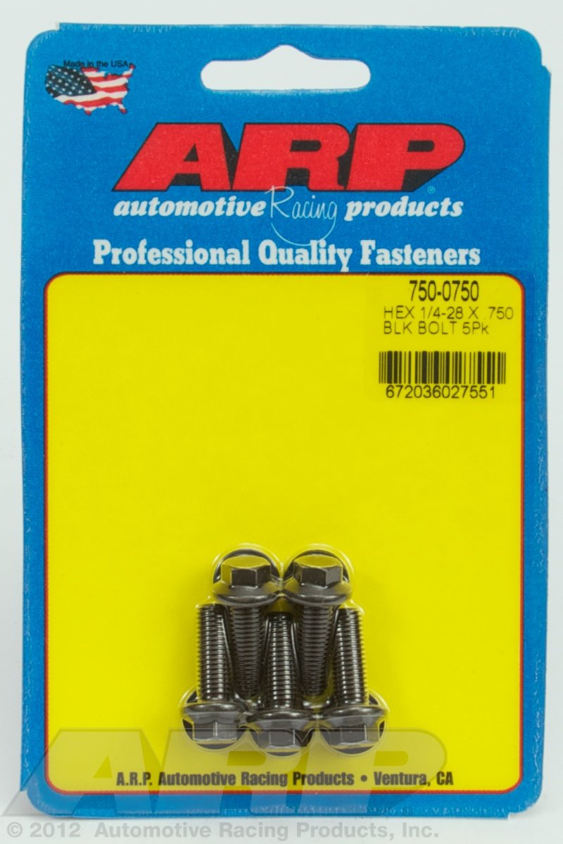 Hex ARP (750-0750) Oxide Bolt, Black