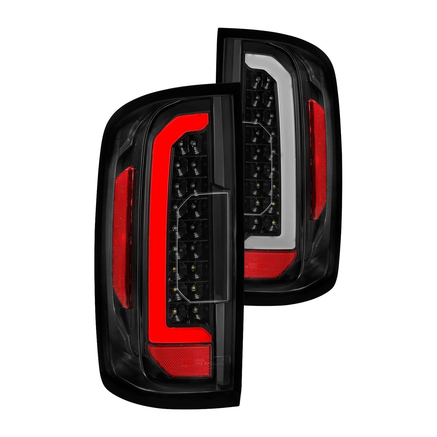 15-21 GMC Canyon ANZO LED Taillights w/Light Bar Black Housing Clear Lens (311405)