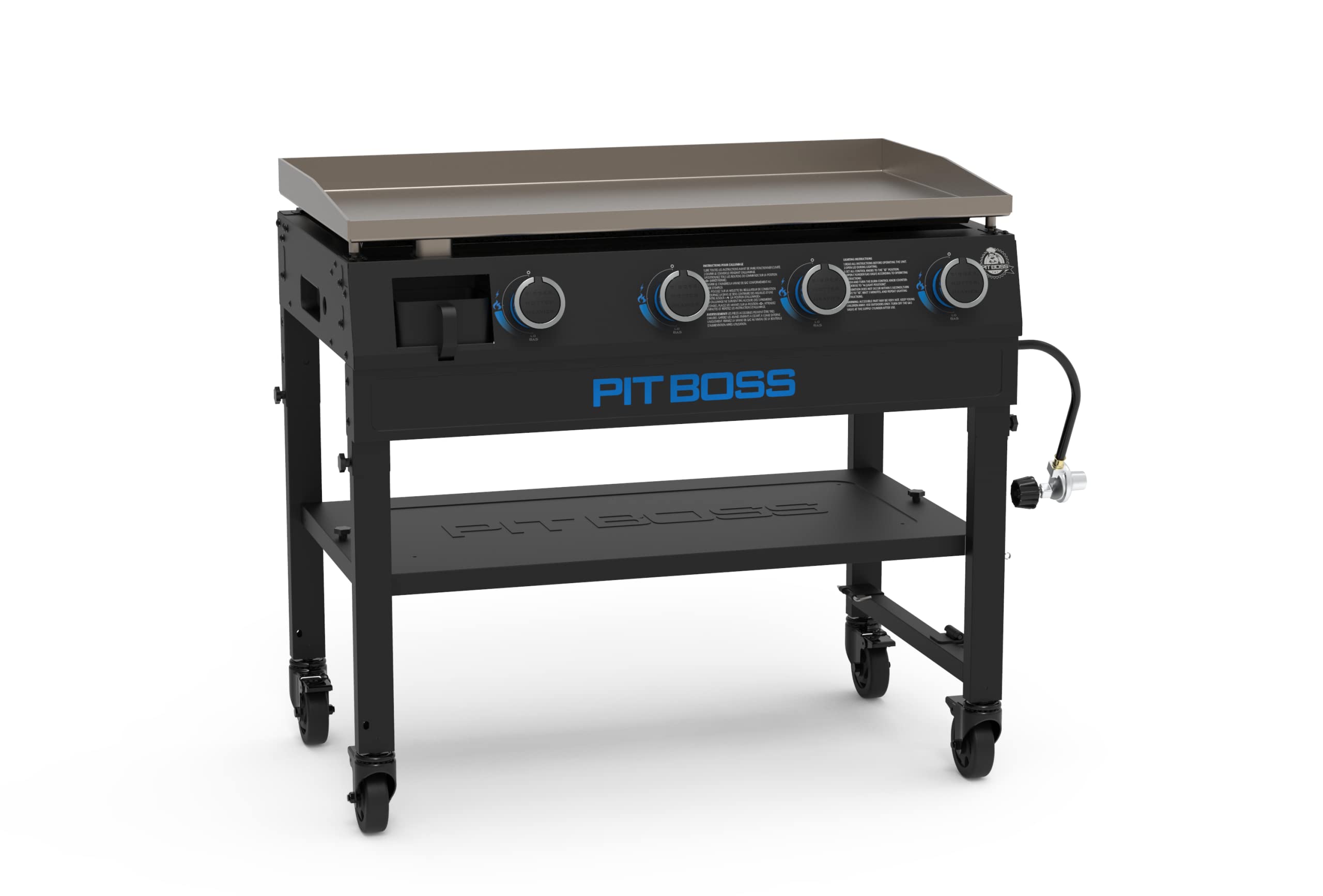 4-Burner Pit Boss 10962 Gas Griddle, Black