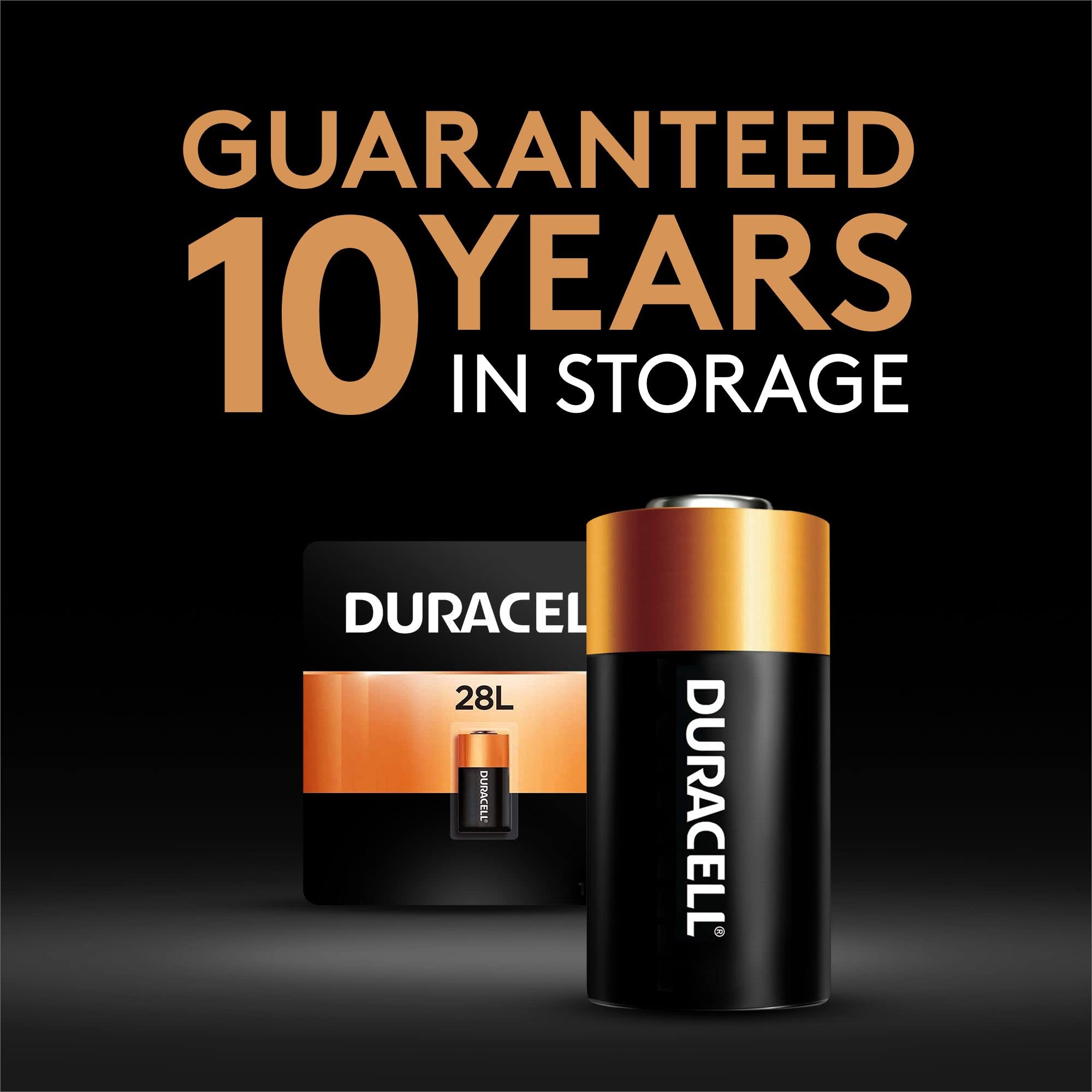 28L Duracell 6V Lithium Battery, 1 Count Pack, 28L 6 Volt High Power Lithium Battery, Long-Lasting for Video and Photo Cameras, Lighting Equipment, and More