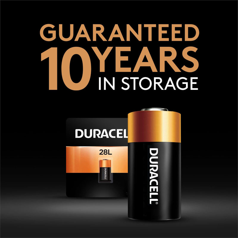 28L Duracell 6V Lithium Battery, 1 Count Pack, 28L 6 Volt High Power Lithium Battery, Long-Lasting for Video and Photo Cameras, Lighting Equipment, and More