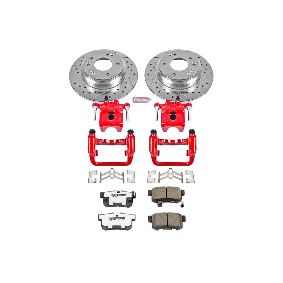 Power Stop 1-Click Performance Brake Kit with Caliper For Honda Accord KC5935 2011 [Model Specific]