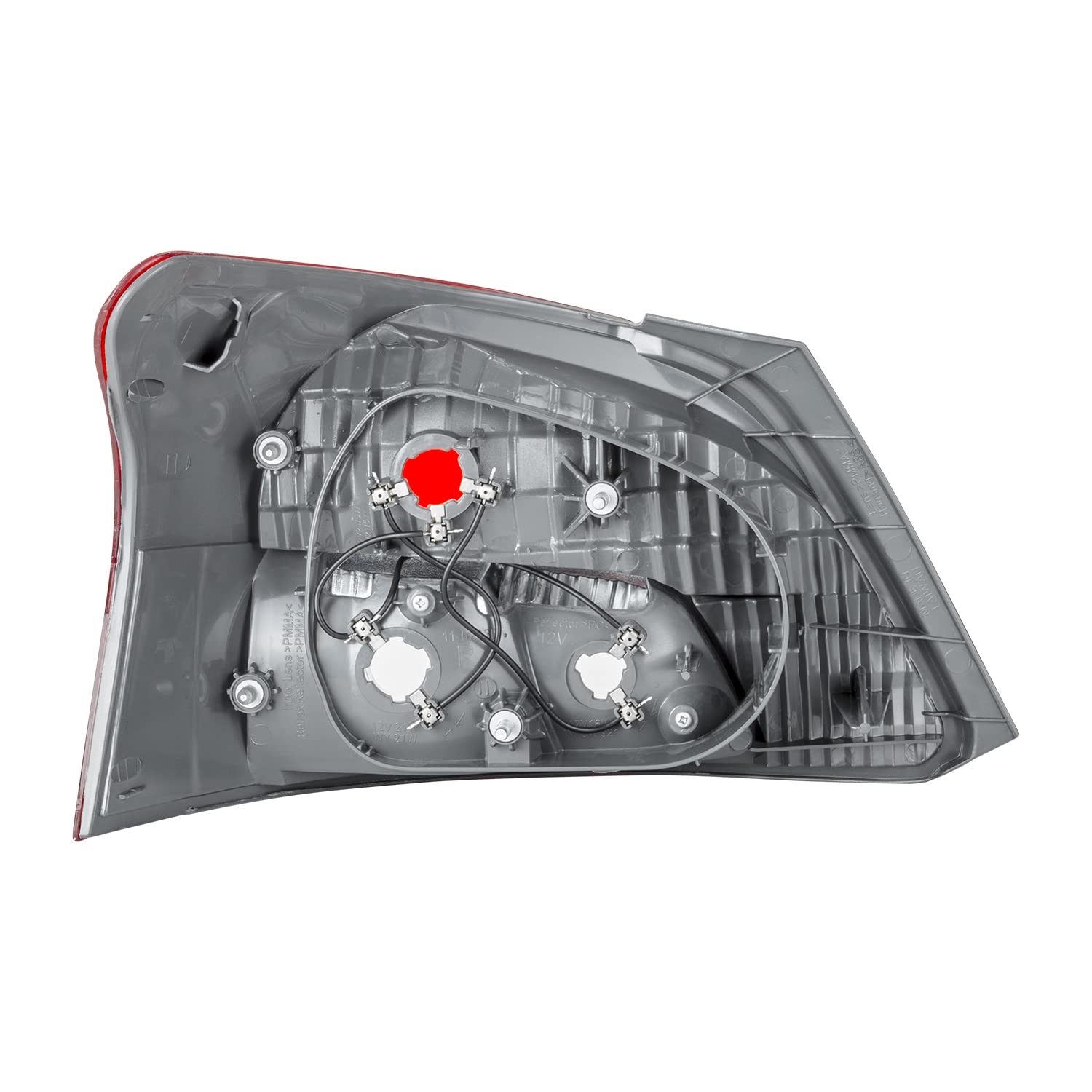 Right TYC Tail Light Assembly Compatible with 2007-2012 Toyota Yaris
