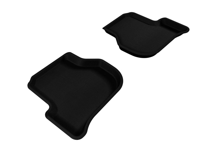 3D MAXpider Custom Fit Second Row All-Weather Floor Mat for Select Volkswagen Jetta Models - Kagu Rubber (Black)