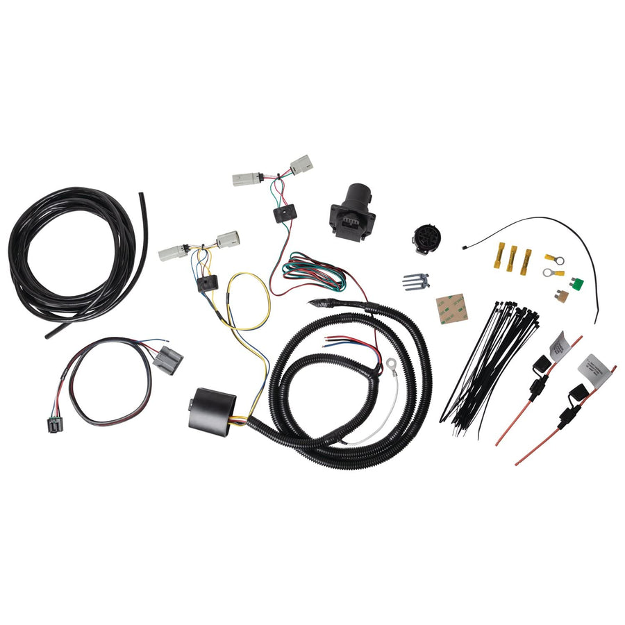 Custom Tow Harness TEKONSHA 22127 7 Way Tow Hitch Trailer Wiring Harness Kit, Short Circuit and Overload Protection, No Cutting or Splicing Required