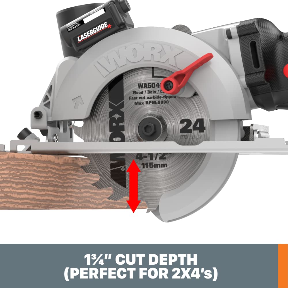 WORXSAW Corded 4.5” Compact Circular Saw - WX437L Worx