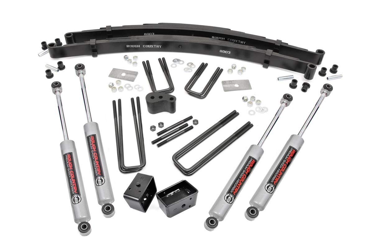 4" Lift Kit Rough Country for 1974.5-1977 Dodge W100/W200 4WD | Dana 44-305.20