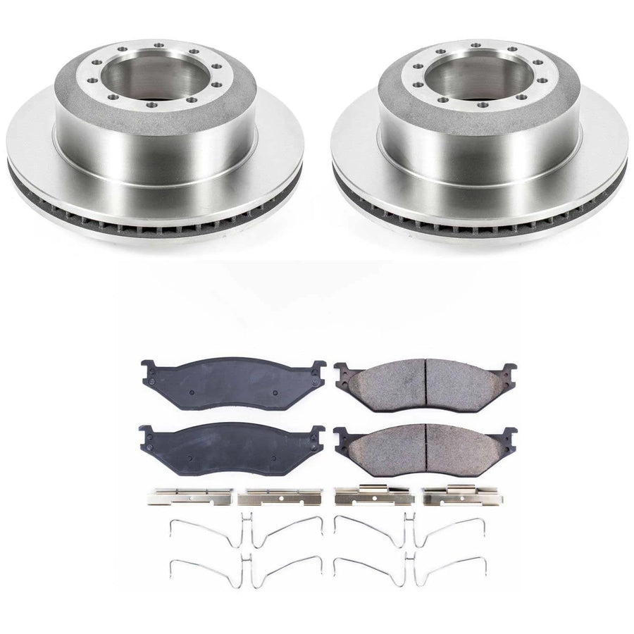 Power Stop KOE8395 Replacement Brake Kit-OE Front and Rear Brake Rotors & Ceramic Pads For Ford LCF 2006-2009 [Model Specific]