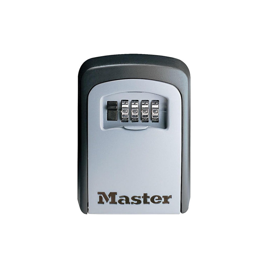 5-Key Master Lock Combination Safe, Black/Silver (5401D)