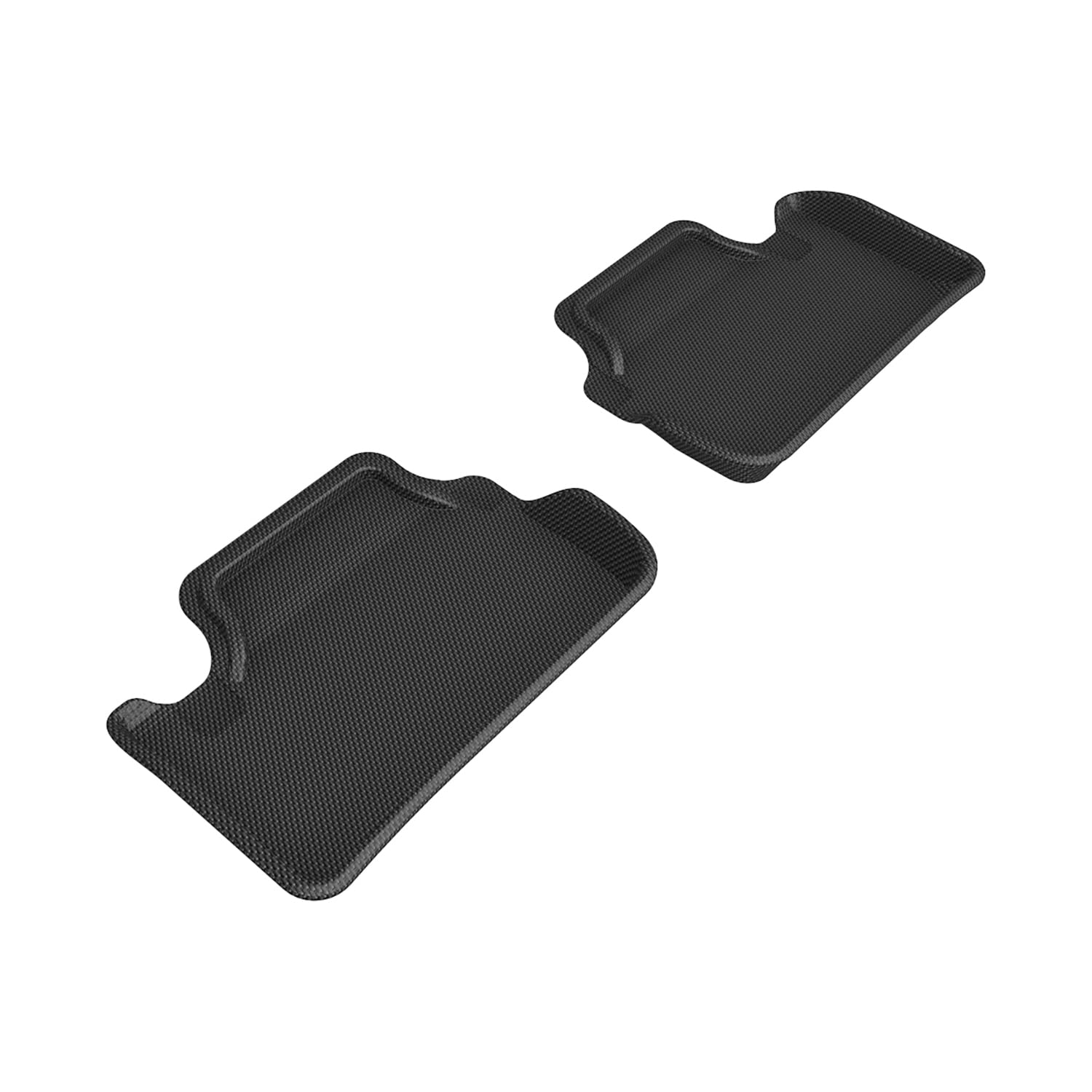 Kagu 3D MAXpider Custom Fit Floor Mat (Black) Compatible with Polestar 2 2021-2026 - Second Row