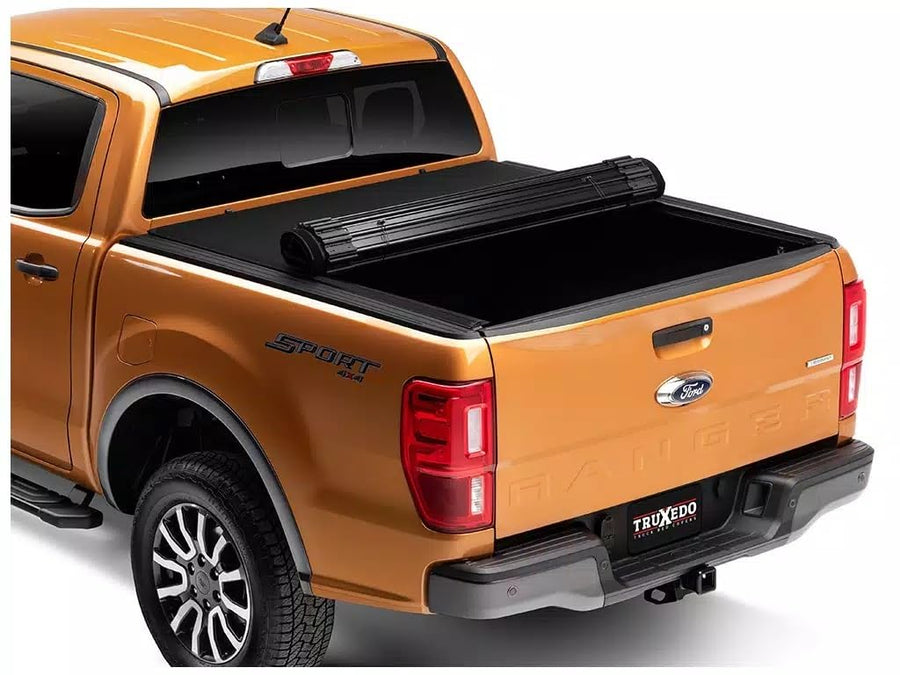 Sentry CT Truxedo Tonneau Cover, Roll-Up, Hook and Loop Attachment, Woven Fabric, Black, 5 ft Bed