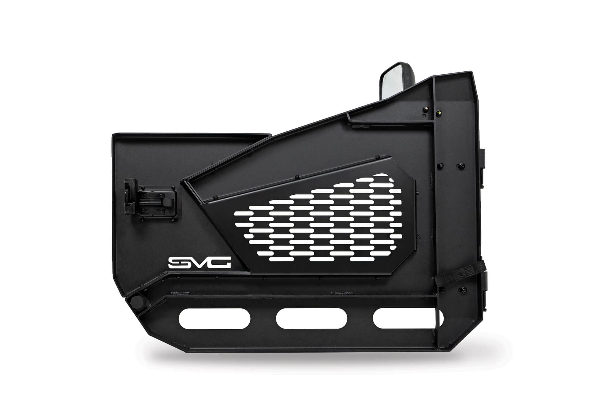 DV8 Offroad Half Doors Spec Series for 2018-2025 Jeep Wrangler JL & Gladiator JT | Molle Compatible Removable Mesh Panels | Secure Locking Handles (Front Set)