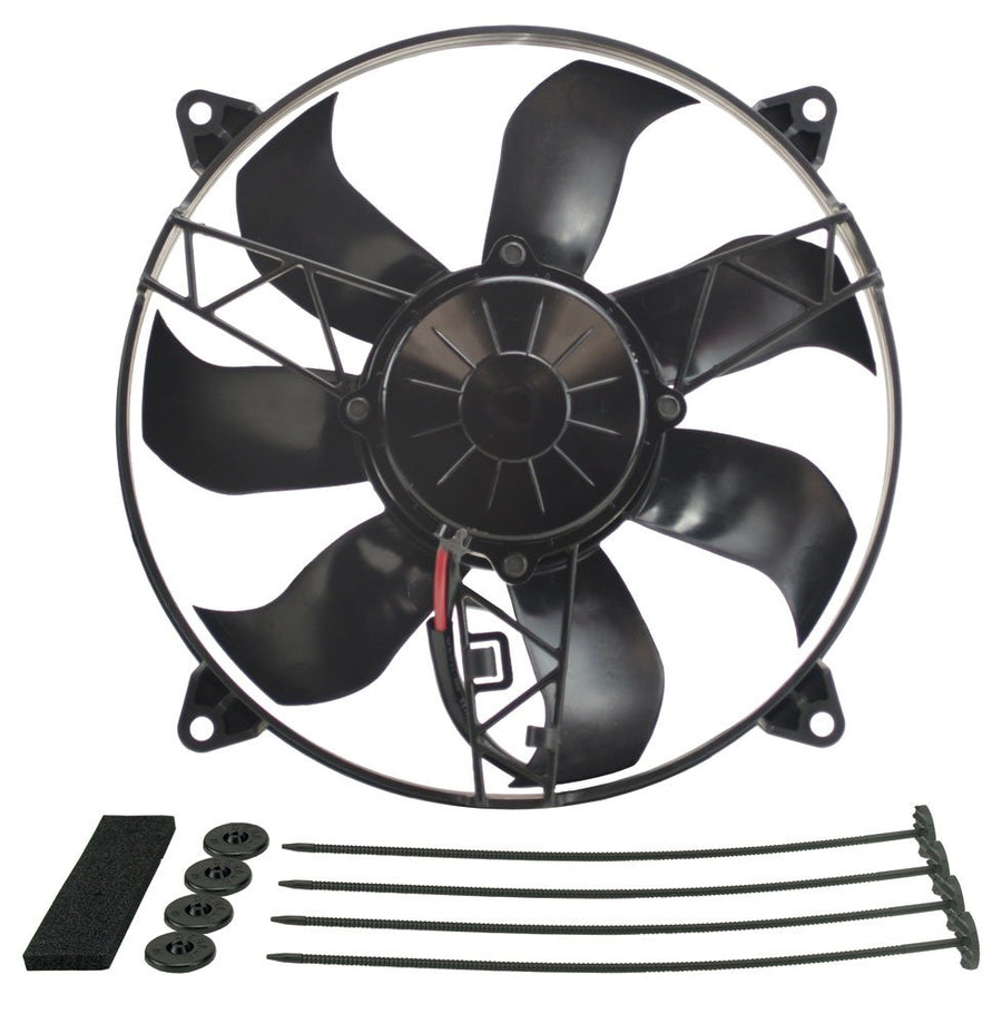 Derale 12" Diameter H.O. Extreme Electric Fan 16918, Black