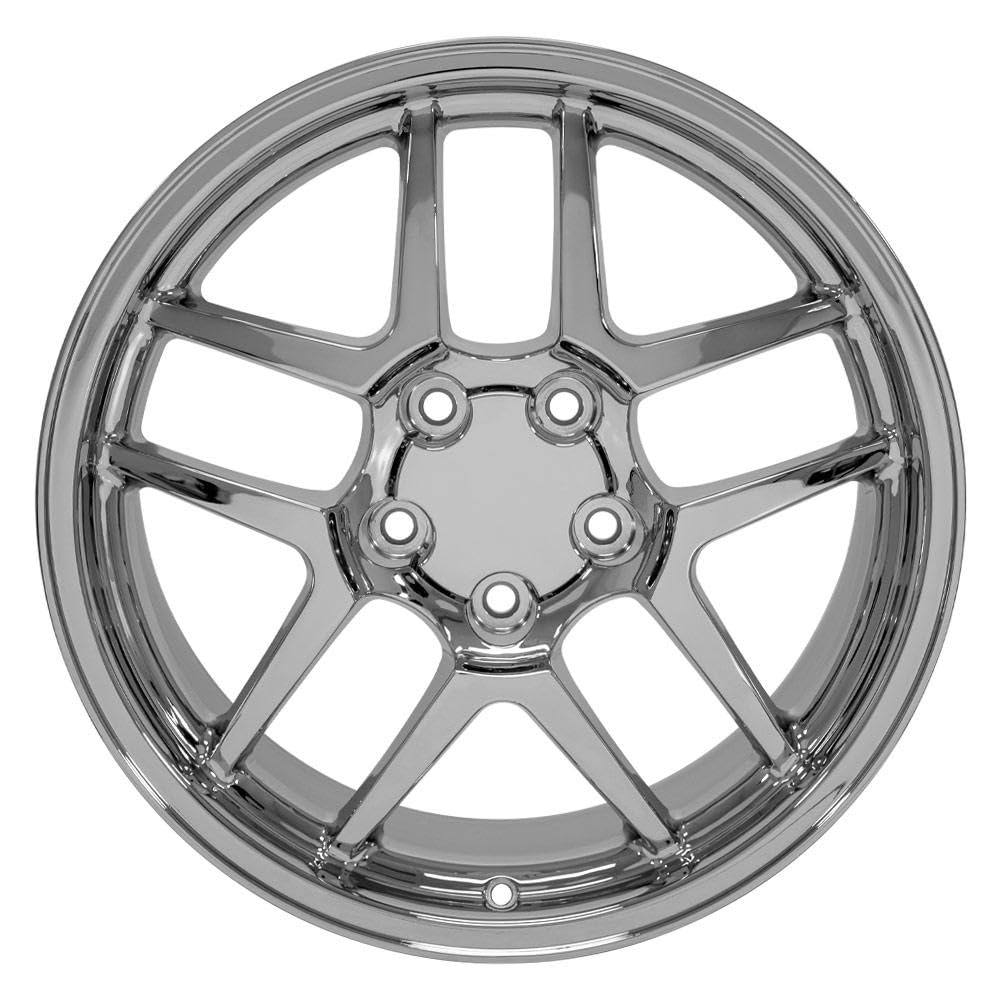 CV04 OE Wheels 18 Inch Rim Fits Corvette C5 Z06 Style 5x120.65 18x10.5 Chrome - Hollander 5124 (1)