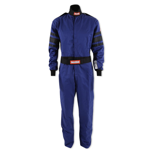 RaceQuip One Piece Racing Driver Fire Suit Multi Layer SFI 3.2A/ 5 Blue Med-Tall 120024