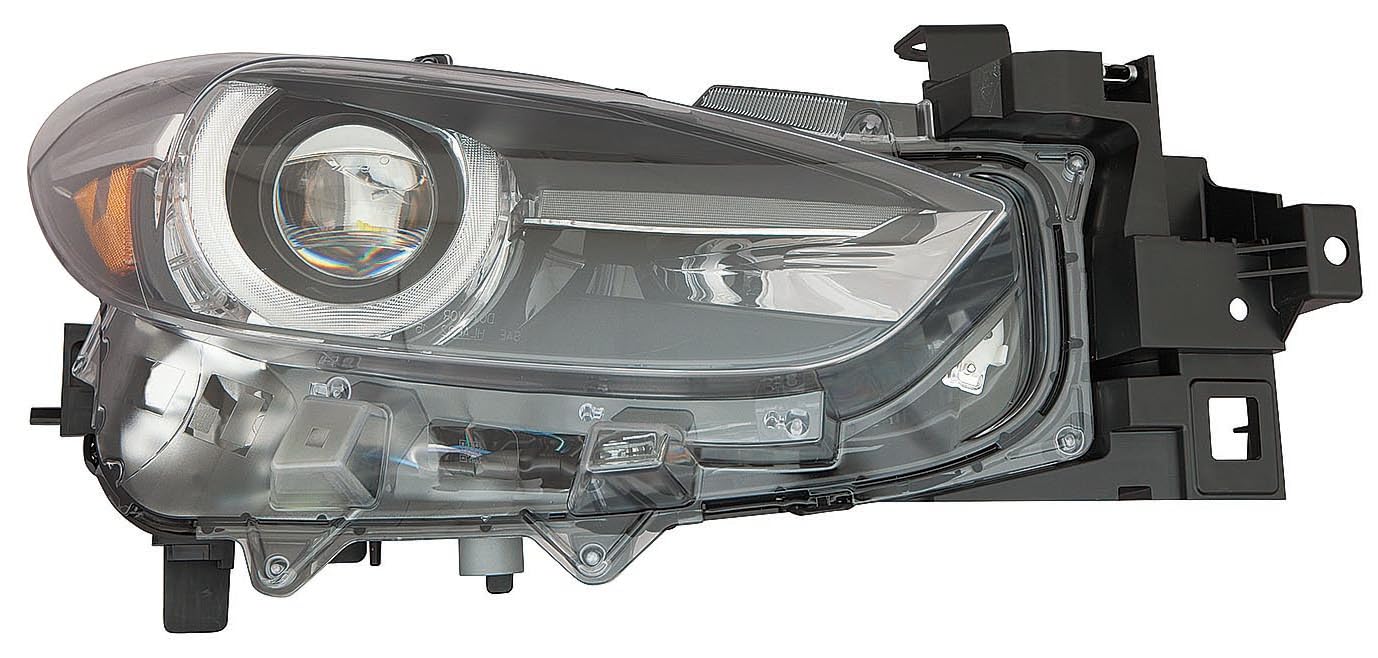 Mazda 3 14-18 Headlight LED with Adaptive Frontlight System Control with Auto Leveling Control Passenger Side CAPA | DOT Certified BBNW-51-031 | MA2503150C