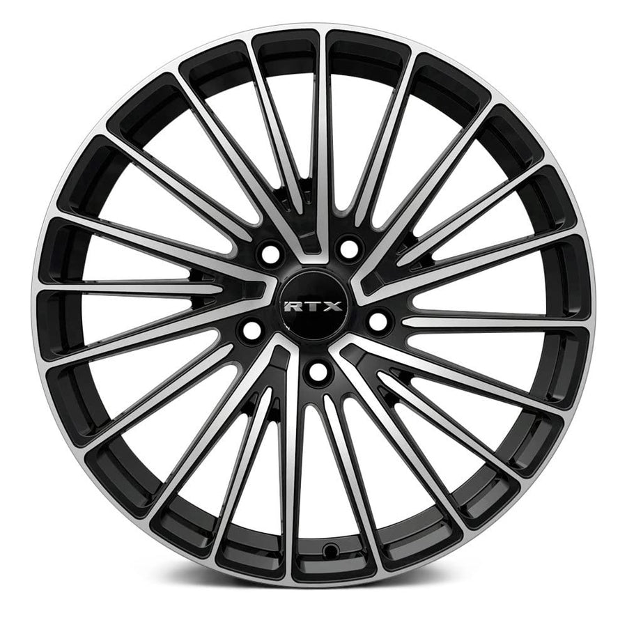 083052, RTX® Polar, Gloss Black Machined, 18x8 5x114.3 ET40 CB73.1